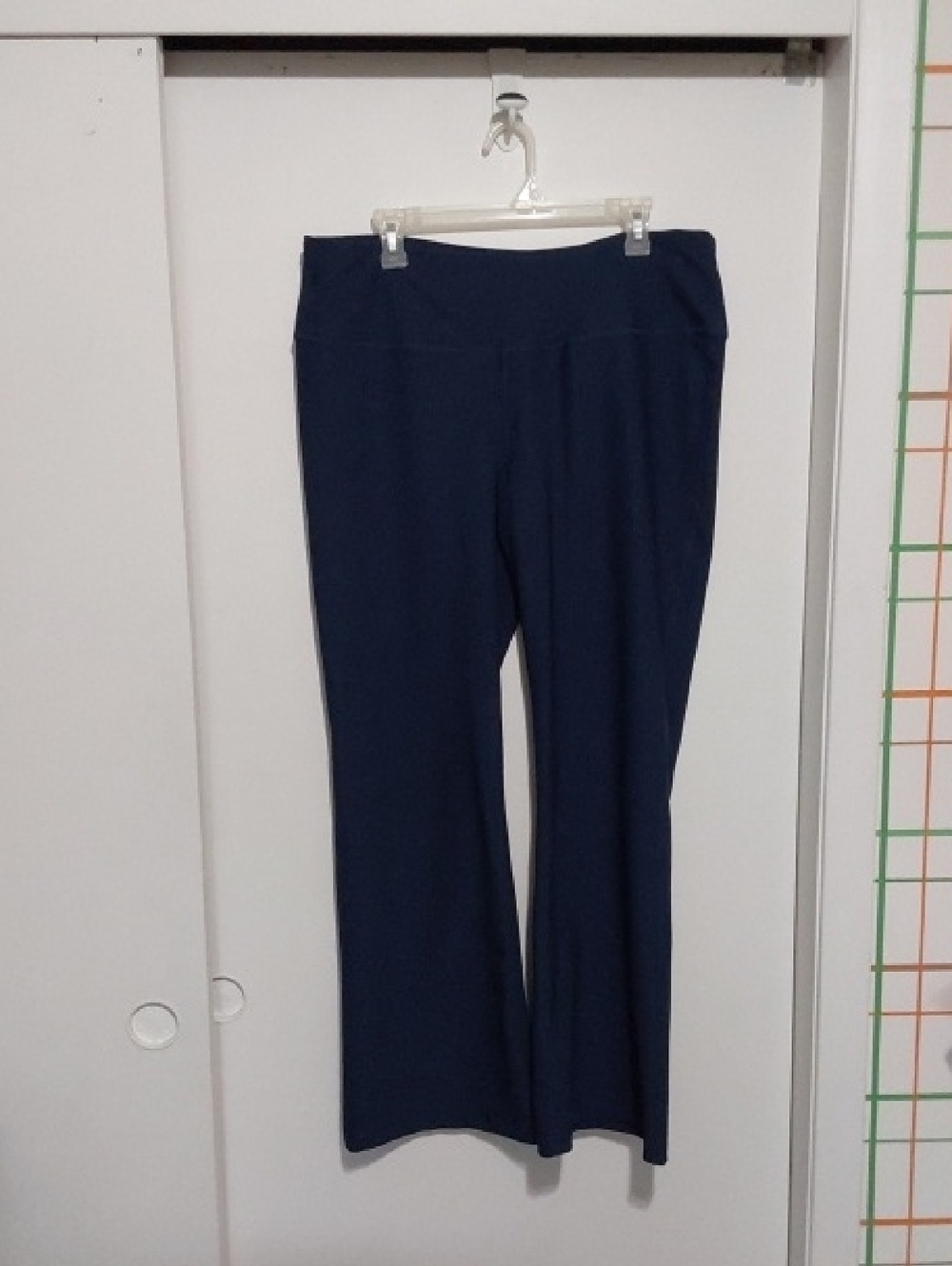 Navy Women's Wide-Leg Yoga Pants